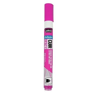 Pebeo Setacolor Cuir Pennarello per Pelle a base d'acqua  0,7 mm  - Rosa Fluo