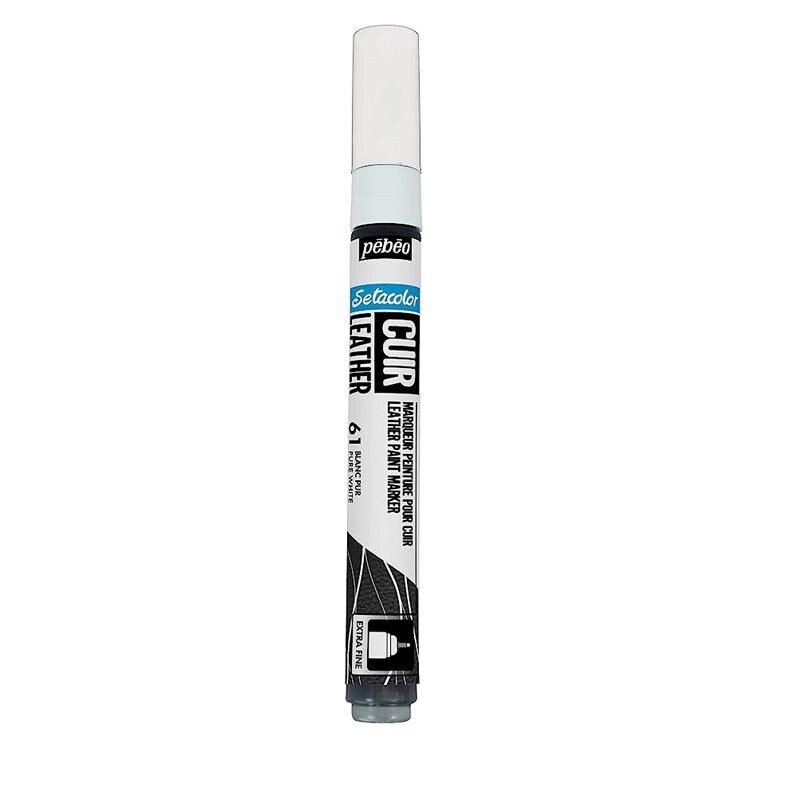 Pebeo Setacolor Cuir Pennarello per Pelle a base d'acqua  0,7 mm  - Bianco