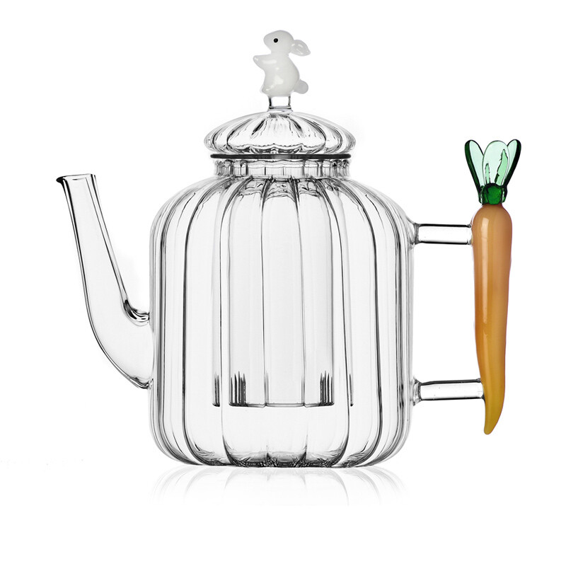 Ichendorf  Teiera coniglio bianco e carota  - Ø 12 cm