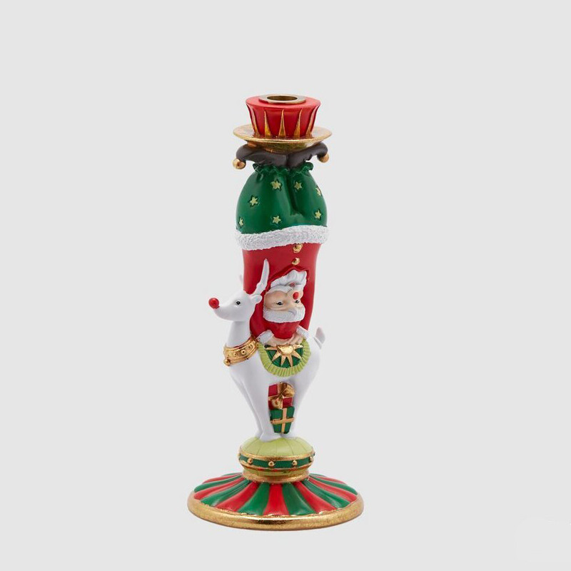 Portacandela Babbo Natale Circo H 31cm - Enzo de Gasperi