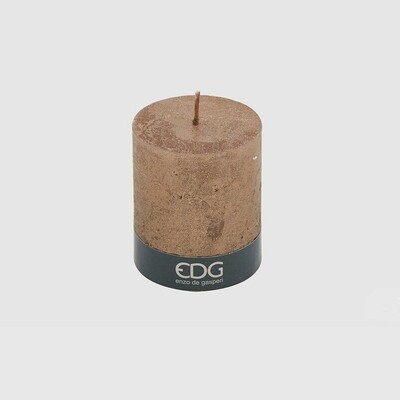 Candela Rustic Mocco Oro scuro H 7 cm - Enzo de Gasperi