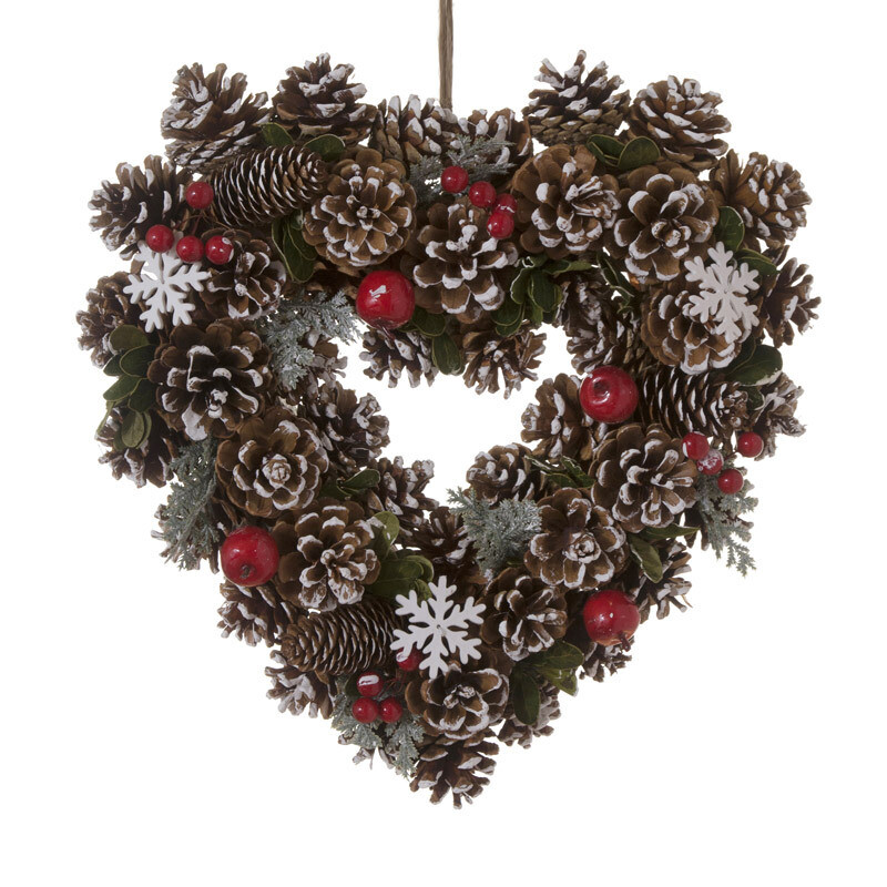 Hogewoning Ghirlanda Cuore Snowflake  - Ø 36 cm