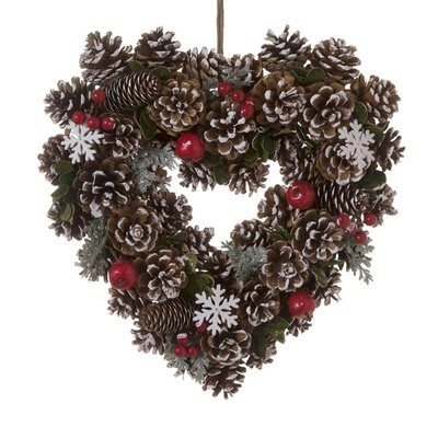 Hogewoning Ghirlanda Cuore Snowflake  - Ø 36 cm
