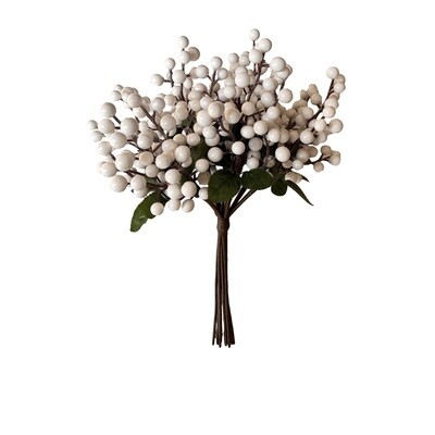 Hogewoning Rametto Bouquet Bacche bianche - H 30 cm