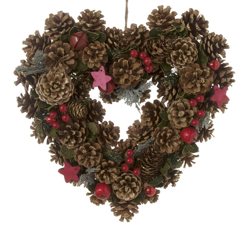 Hogewoning Ghirlanda Cuore Red Star  - Ø 36 cm