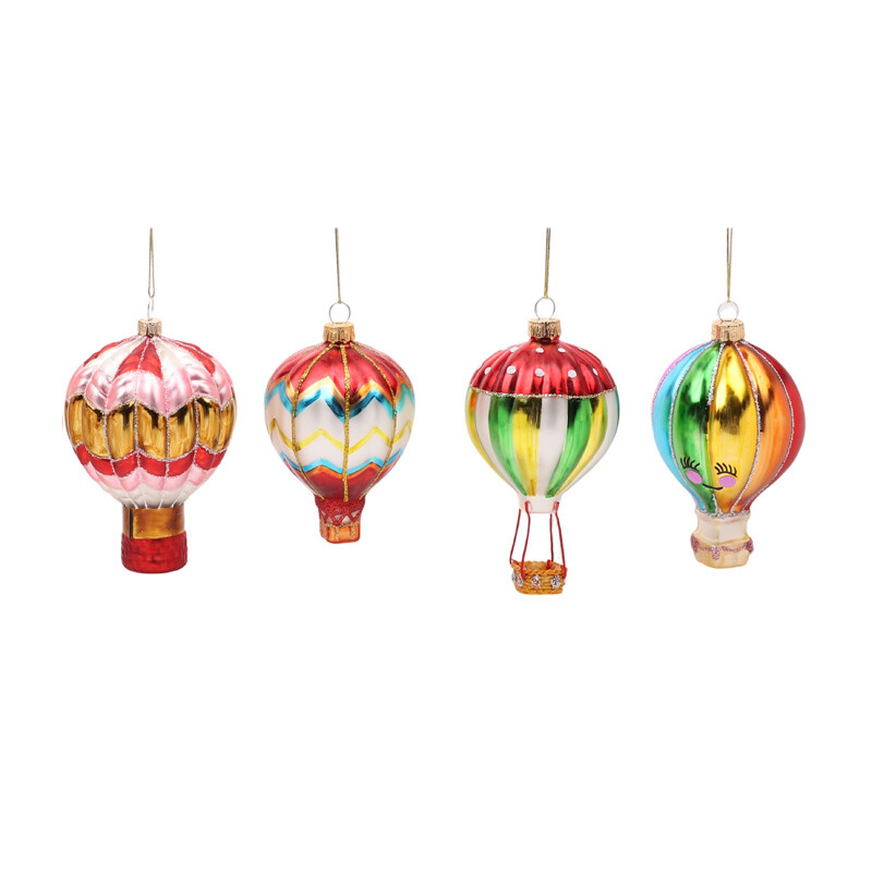 Hogewoning Appendino Mongolfiera in vetro - H 12 cm