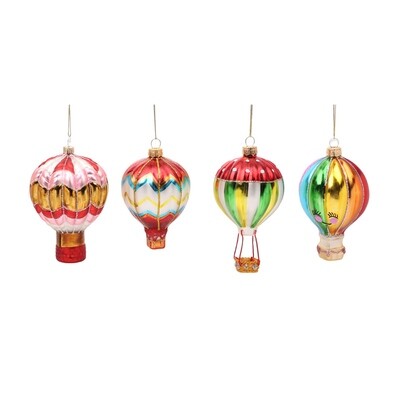Hogewoning Appendino Mongolfiera in vetro - H 12 cm
