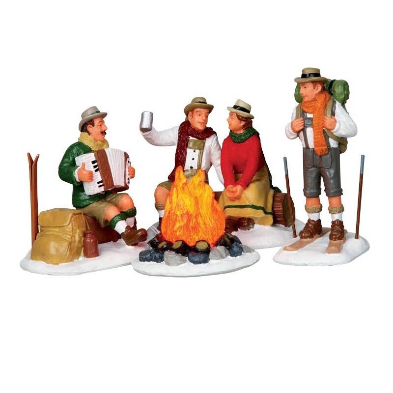 Lemax - Alpine sky party - Set 4 Figurine