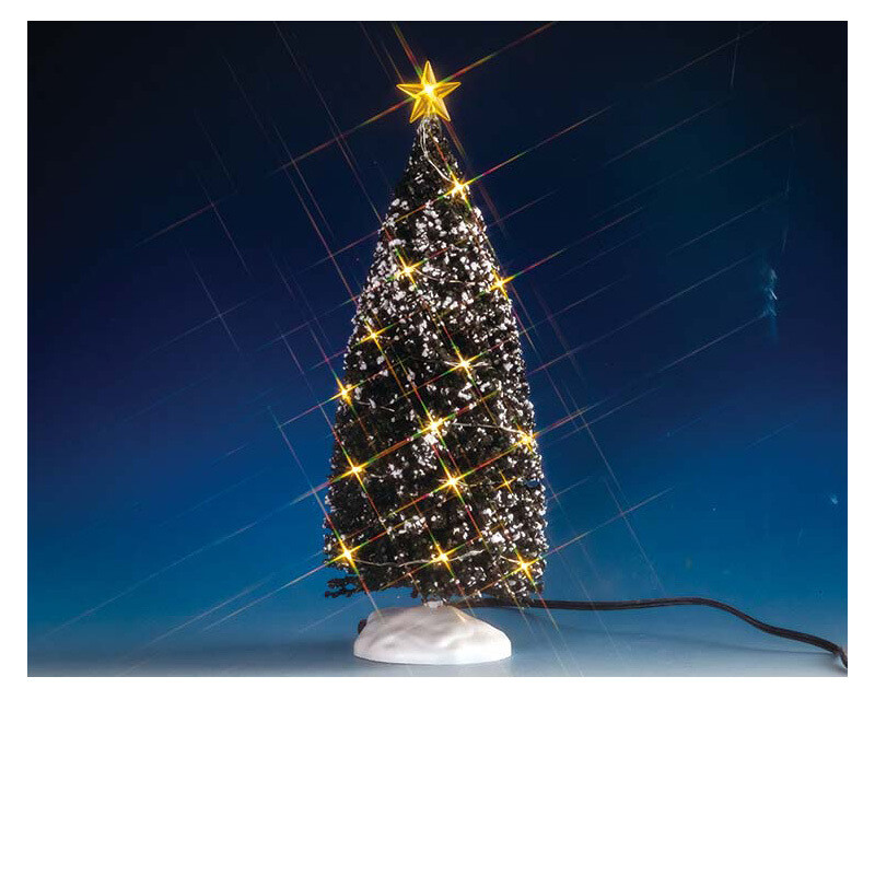 Lemax - Albero sempreverde con Luci chiare  H 24 cm