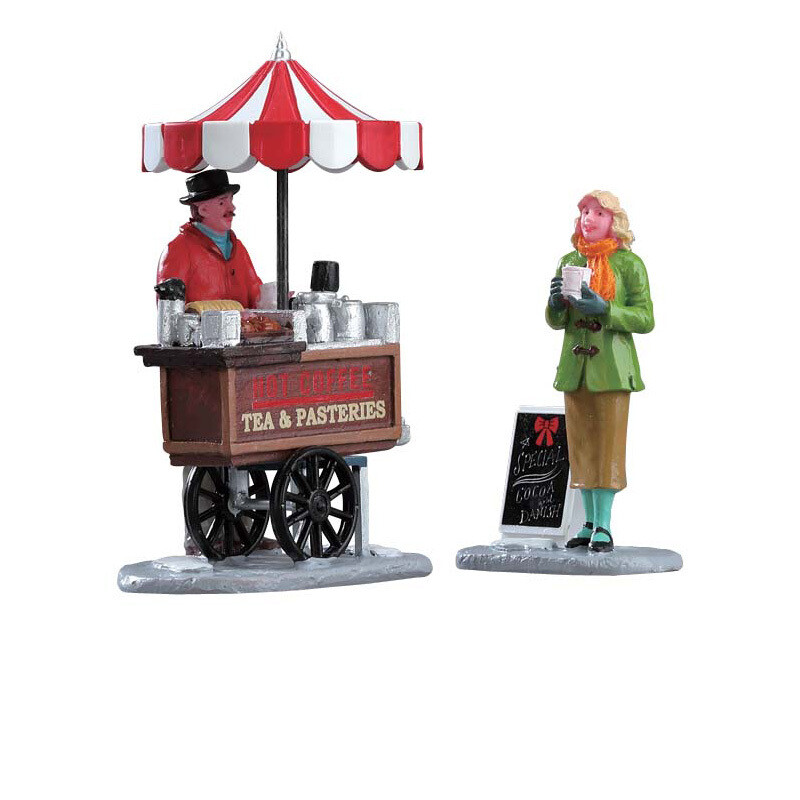 Lemax - Carretto Caffetteria set 2 Personaggi