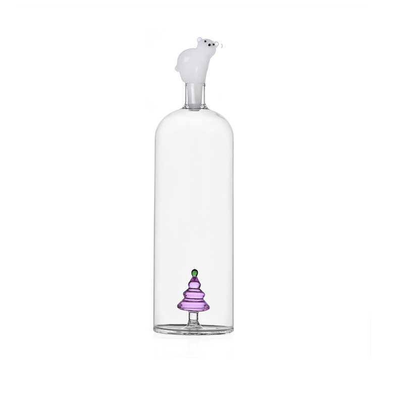 Ichendorf Bottiglia Wish Tree Rosa e Orso Bianco - H 26 cm