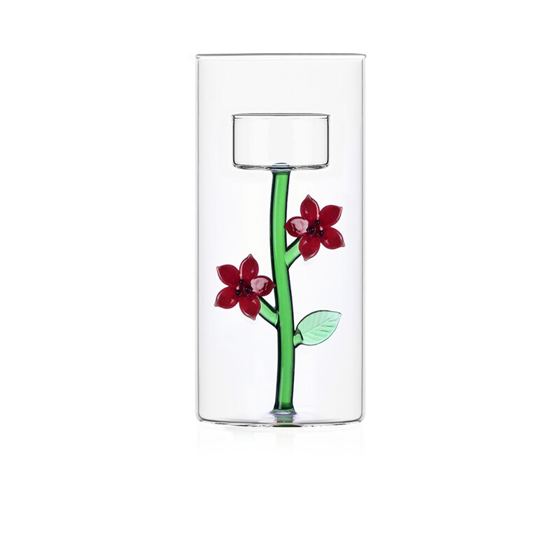 Ichendorf  Porta Tealight Stella di natale rossa - H 13 cm