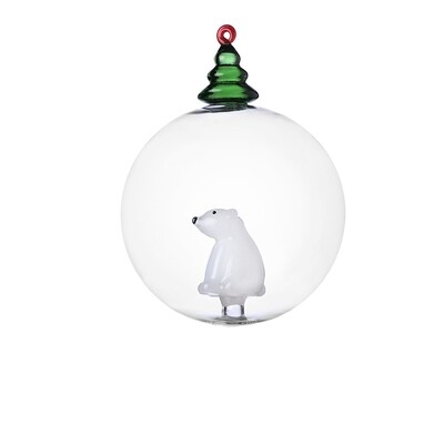 Ichendorf Palla di Natale Orso bianco e Wish Tree
