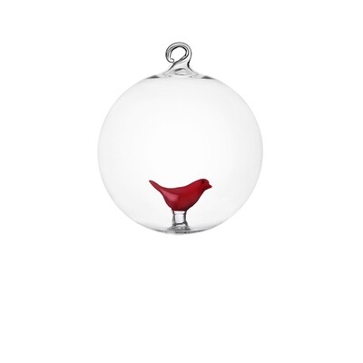 Ichendorf Palla di Natale Uccello rosso