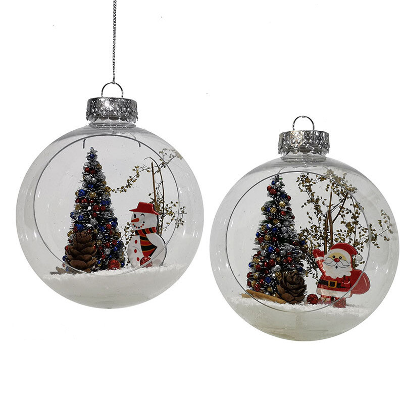 Palla di Natale con Personaggio Natalizio Ø 10 cm