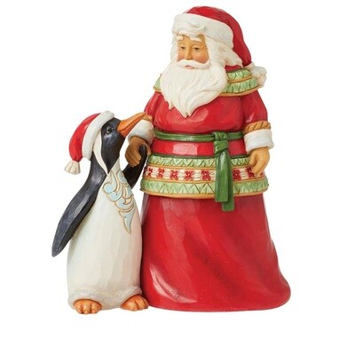 Jimshore Babbo Natale con Pinguino