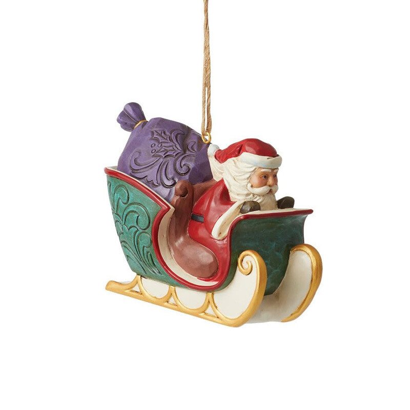 Jimshore Babbo Natale su slitta