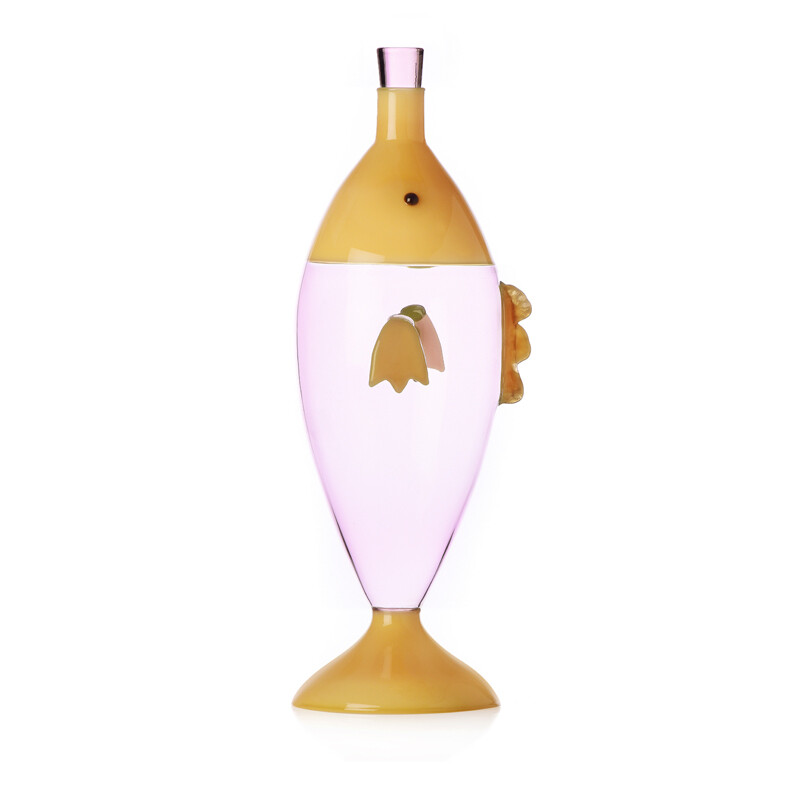 Ichendorf Bottiglia Pesce Rosa Marine Garden- H 23,5 cm