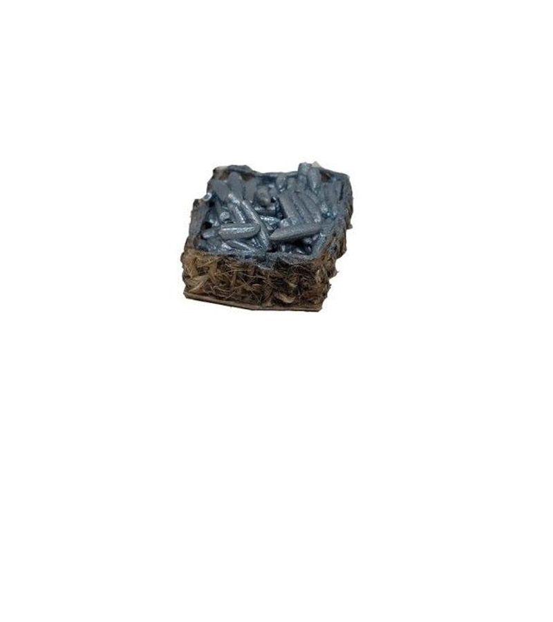 Miniatura cassetta del pesce/cozze 2,5x2cm per presepe