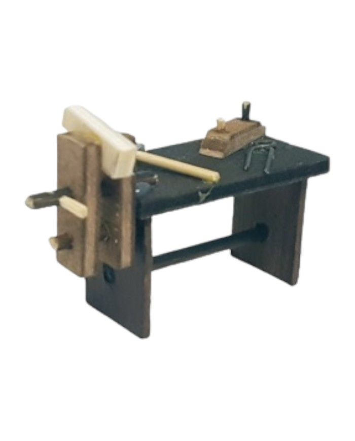 Miniatura Tavolo Falegname micro 6,5x3,5x3,5cm per presepe