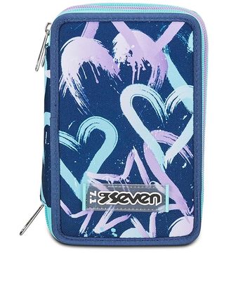 Seven Astuccio 3 Zip Crystal Purple