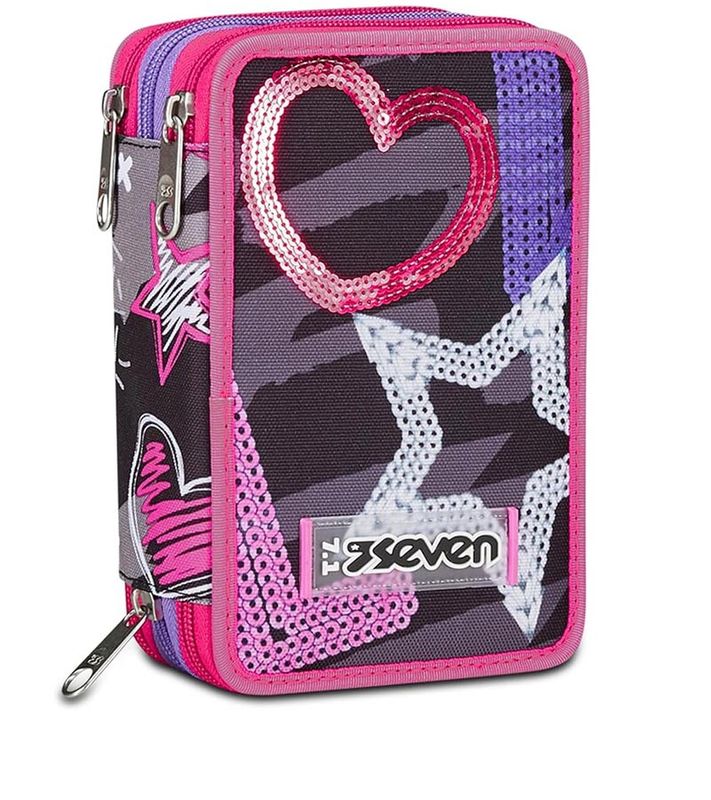 Seven Astuccio 3 Zip Draft Heart
