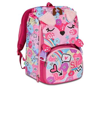 Seven Junior Zaino Estensibile SJ Pinkfur Girl