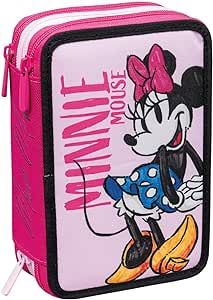 Seven Astuccio 3 Zip Minnie Mouse