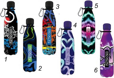 Seven Borraccia Termica 500 ml Inox304 con moschettone