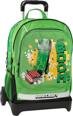 Minecraft  Trolley Zaino Organizzato Sganciabile