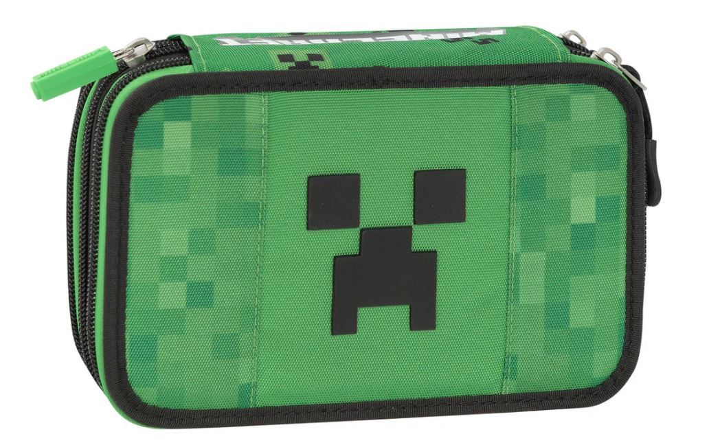 Minecraft Astuccio 3 Zip Completo di Colori e Accessori