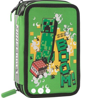 Minecraft Astuccio 3 Zip Completo di Colori e Accessori