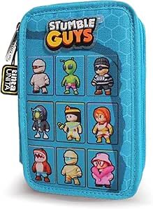 Stumble Guys Tinta Unita  Astuccio 3 Zip Cards - Celeste