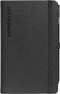 Comix - Agenda Giornaliera 12 mesi 2025 - 13 x 21,5 cm - Nero