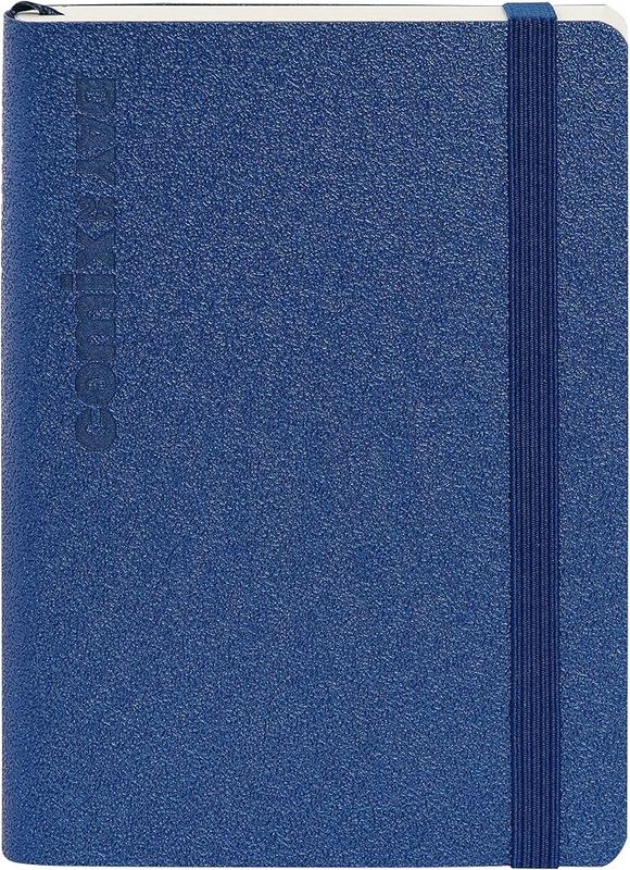 Comix - Agenda Giornaliera Lux 12 mesi 2025 - 11,5 x 15,5 cm - Blu
