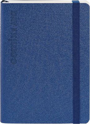 Comix - Agenda Giornaliera Lux 12 mesi 2025 - 11,5 x 15,5 cm - Blu