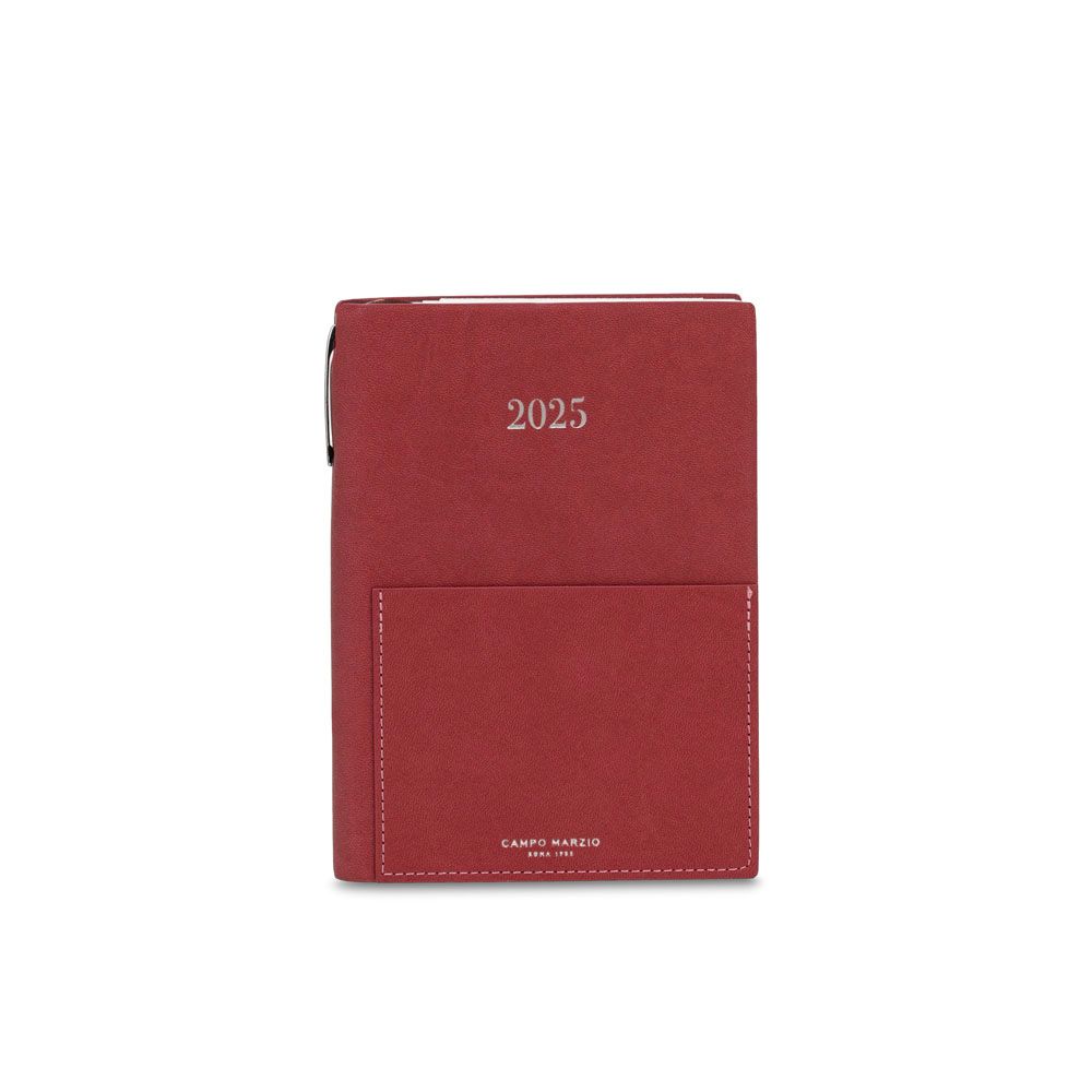 Campo Marzio Agenda 2026 Giornaliera - Formato 15 x 21 - Rossa