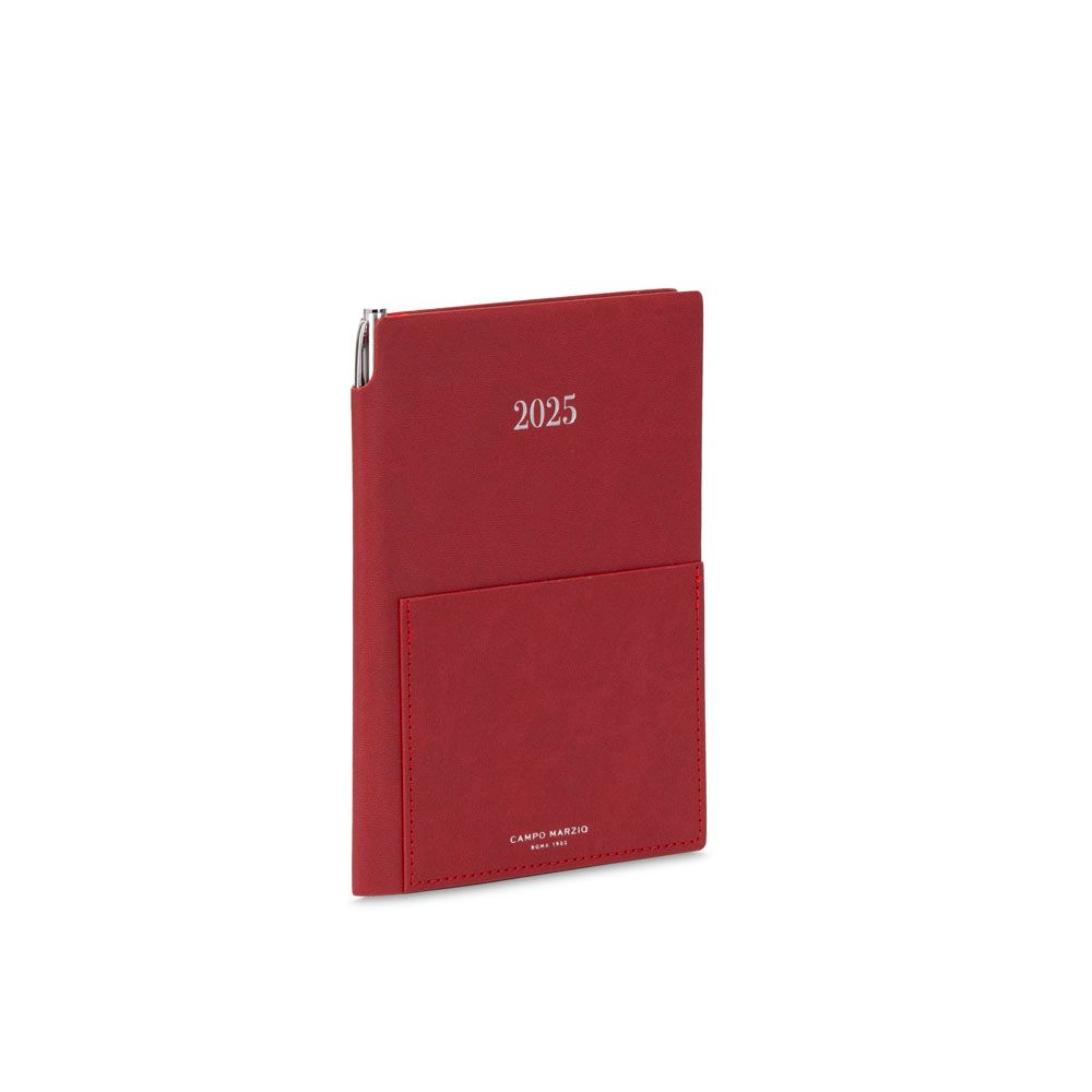 Campo Marzio Agenda 2026 Settimanale - Formato 12 x 18 - Rossa