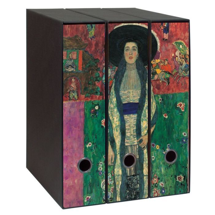 Set tre registratori Image - Formato Protocollo - Dorso 8 cm - Gustav Klimt- La Signora Adele Bloch Bauer II