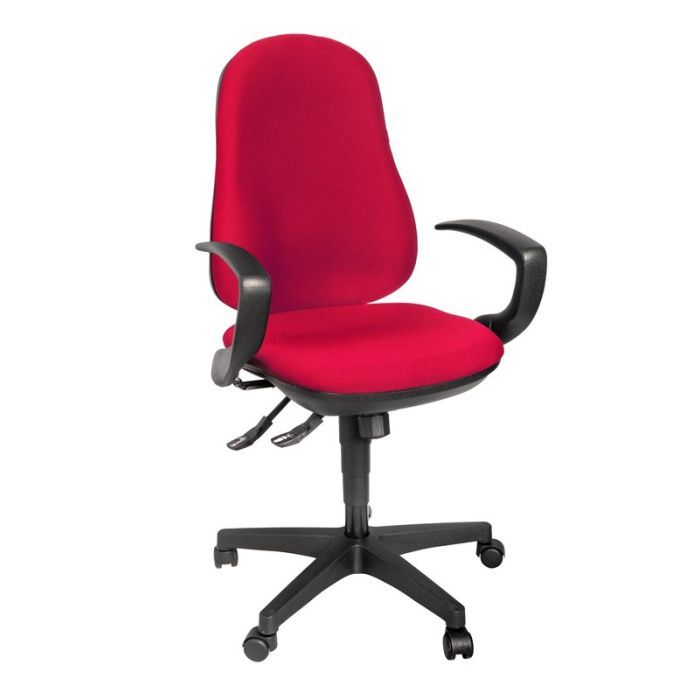 Sedia operativa Shelley - Rosso Chianti