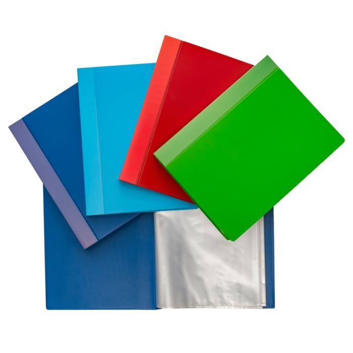 Portalistini Dorso rigido - Polipropilene - 40 buste - 30x22 cm - colori assortiti