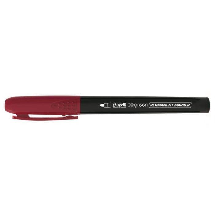 Marcatore permanente eco green slim - punta tonda - rosso