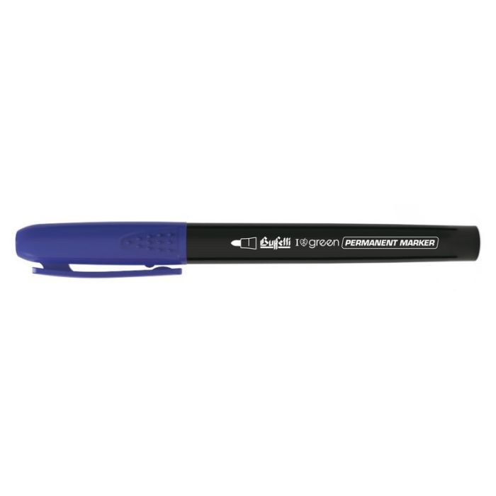 Marcatore permanente eco green slim - punta tonda - blu