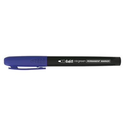 Marcatore permanente eco green slim - punta tonda - blu