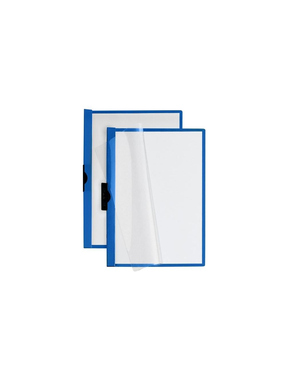 Cartellina con clip mm 8 - PVC - 29,7x21 cm - blu