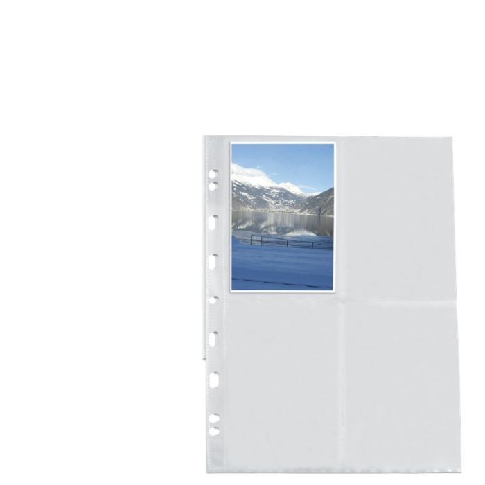 Busta per 8 foto Conf. 10 Buste - 10x15 cm - Polipropilene - liscia - medio spessore