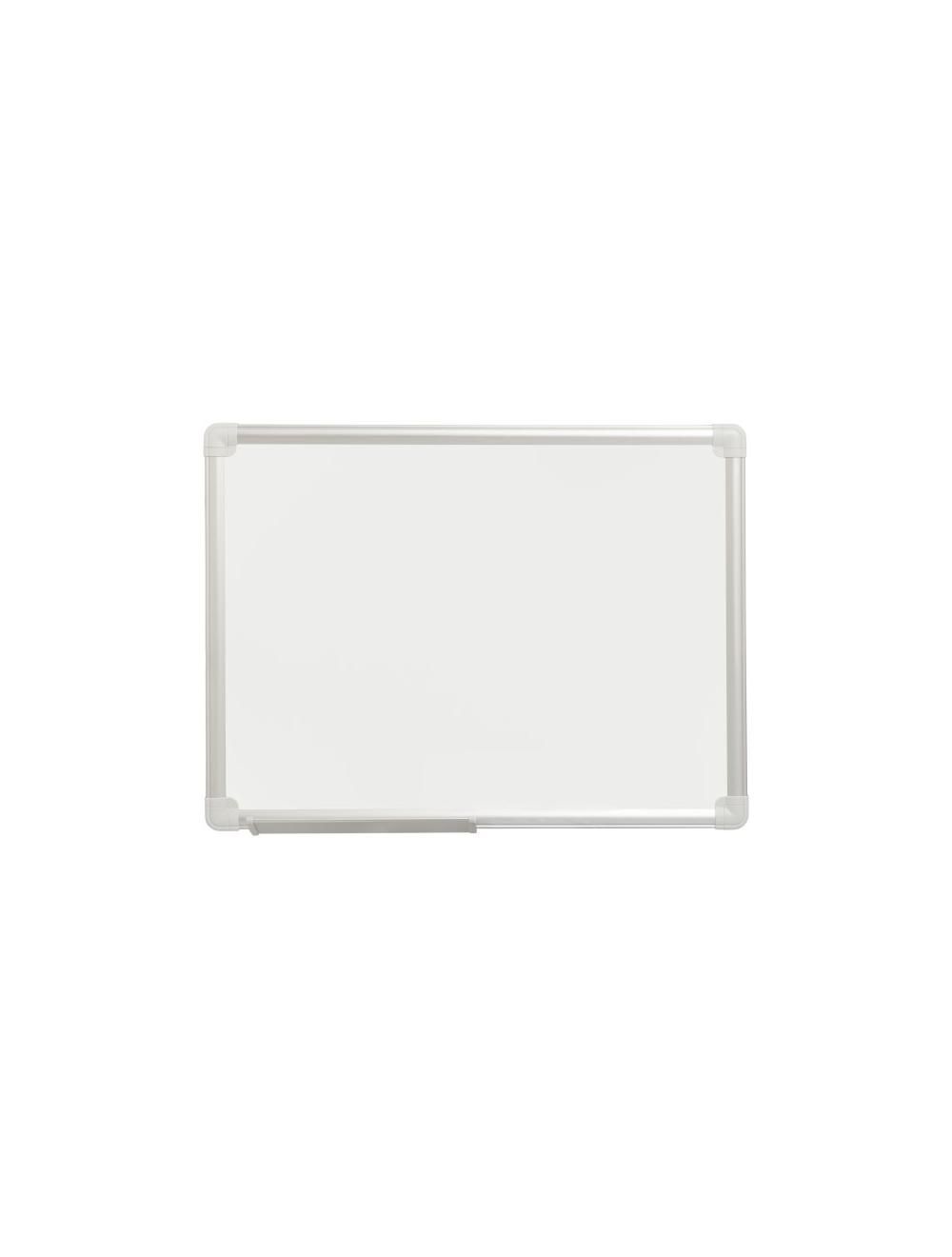 Lavagna magnetica bianca - cornice in alluminio - 45x60 cm