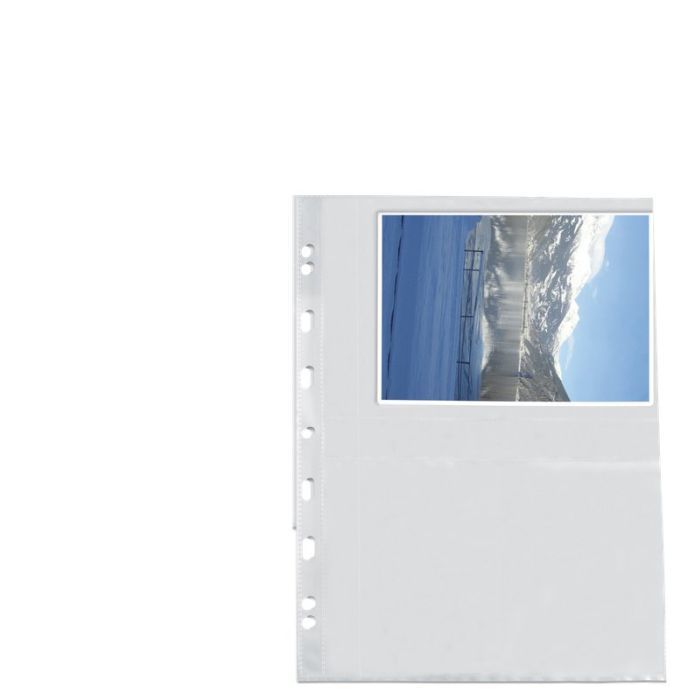 Busta per 4 foto Conf. 10 Buste - 13x18 cm - Polipropilene - liscia - medio spessore