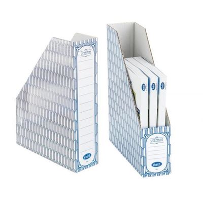 Scatola portariviste Secretaire - Dorso 8 cm - 33x25 cm - blu