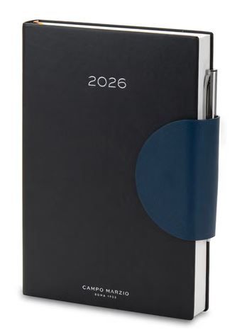 Campo Marzio Agenda 2026 Giornaliera - Formato 15 x 21 - Nera